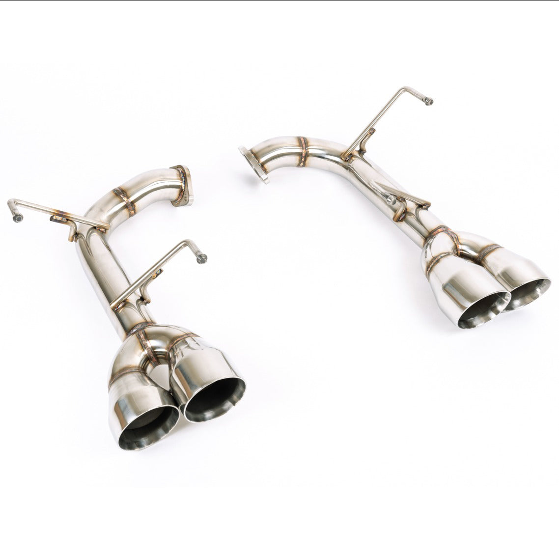 BLOX Racing 2022+ WRX Muffler Delete / Axle Back Single Wall 4in - Polished Tips main image 0