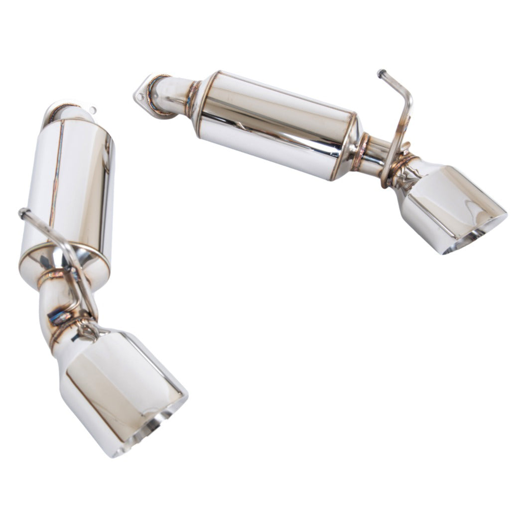 For 17-Up Infiniti Q60 | Axle Back Muffler Delete Double Wall Dual Tips
