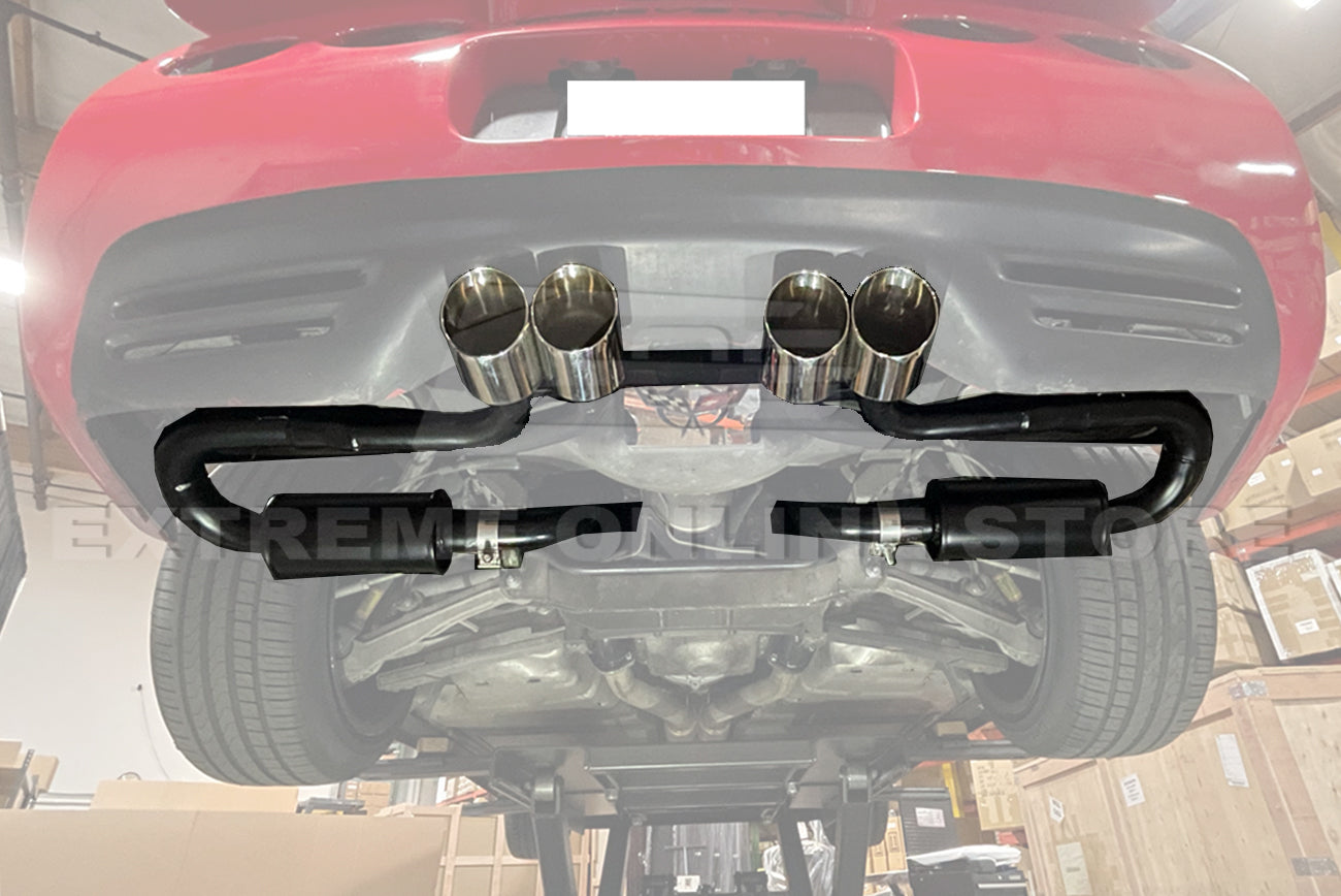 1997-2004 Chevrolet Corvette C5 Muffler Axle Back Quad Tips Exhaust