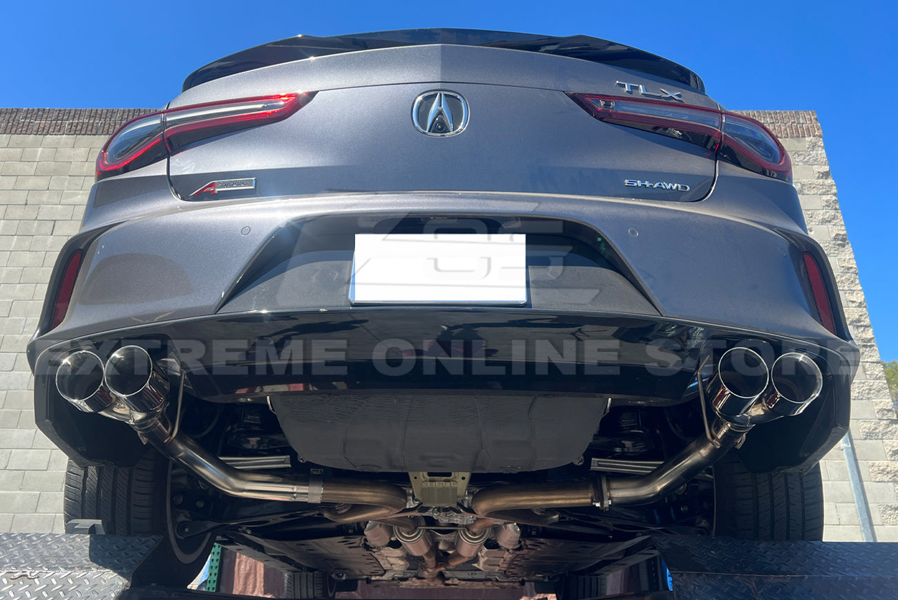 21 Tlx Rear 2021-Present Acura TLX Muffler Delete Axle Back Quad Tips Exhaust – EOS ...