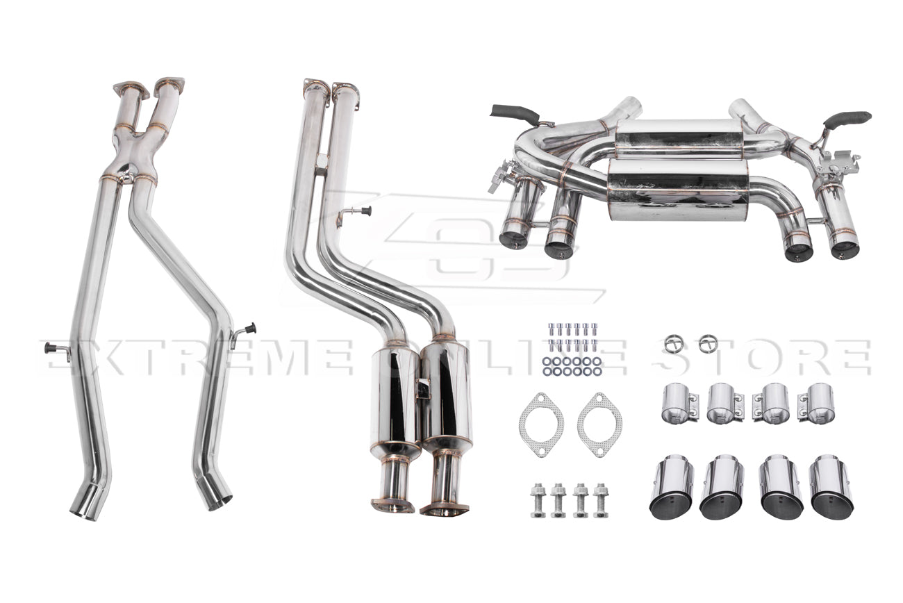 2014-2019 BMW M3 M4 Muffler Axle Back W/ Resonated Mid Pipe Cat Back Exhaust