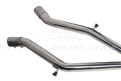 2014-2019 BMW M3 M4 Muffler Burnt Tip Axle Back W/ Resonated Mid Pipe Cat Back Exhaust