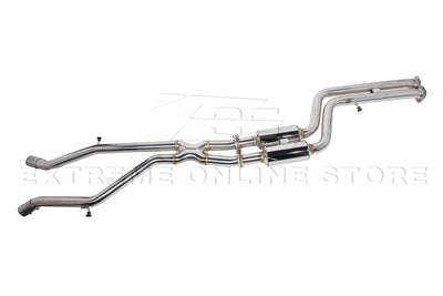 2014-2019 BMW M3 M4 Muffler Burnt Tip Axle Back W/ Resonated Mid Pipe Cat Back Exhaust