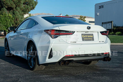 2015-Present Lexus RC200t RC300 RC350 Muffler Delete Axle Back Quad Burnt Tips Exhaust