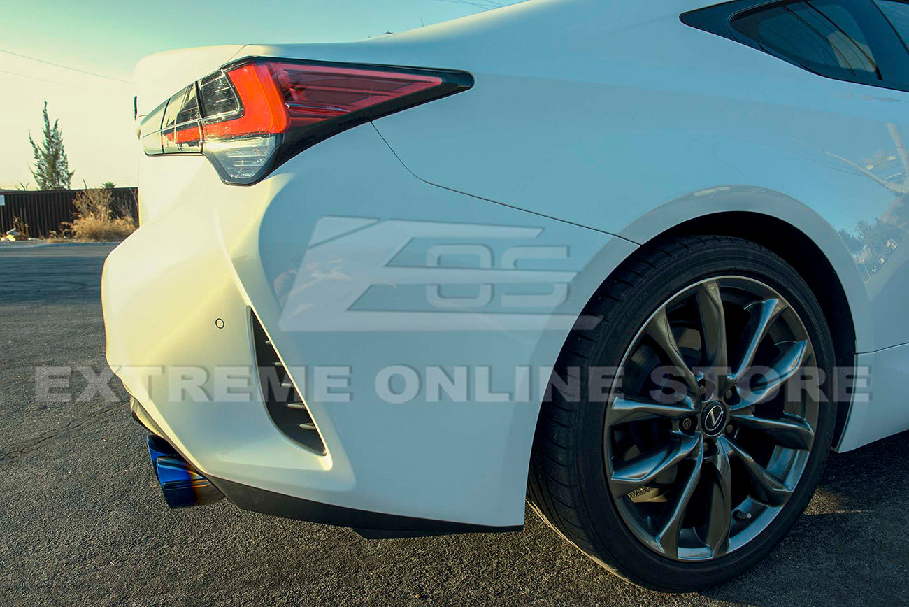 2015-Present Lexus RC200t RC300 RC350 Muffler Delete Axle Back Quad Burnt Tips Exhaust