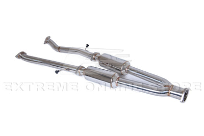 2009-2021 Nissan 370Z / 2014-Present Infiniti Q50 Mid Pipe Muffler Delete Axle Back Exhaust Kit