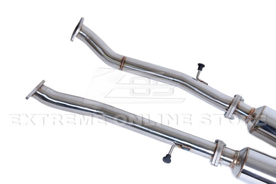 2009-2021 Nissan 370Z / 2014-Present Infiniti Q50 Mid Pipe Muffler Delete Axle Back Exhaust Kit