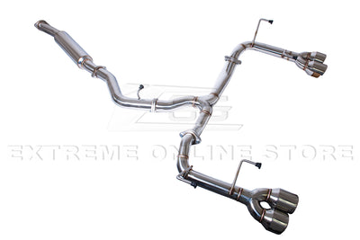 2015-2021 Subaru WRX STi Muffler Delete Quad Tips Cat-Back Exhaust