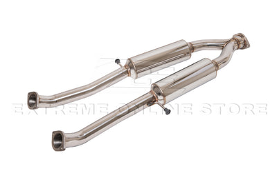 2009-2021 Nissan 370Z Z34 Resonated Mid Pipe Muffler Delete Axle Back Exhaust Kit