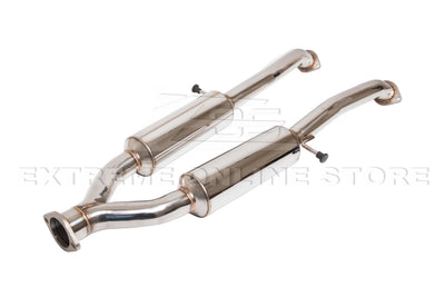 2009-2021 Nissan 370Z Z34 Resonated Mid Pipe Muffler Delete Axle Back Exhaust Kit