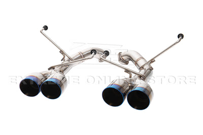 2011-2014 Subaru Impreza WRX STi Muffler Delete Axle Back Burnt Tips Exhaust