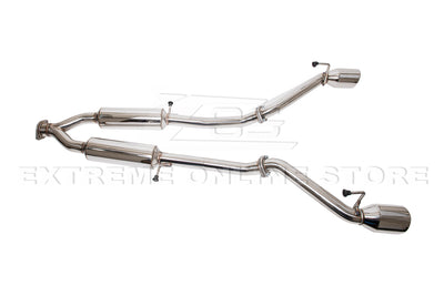 2009-2021 Nissan 370Z Z34 Resonated Mid Pipe Muffler Delete Axle Back Exhaust Kit