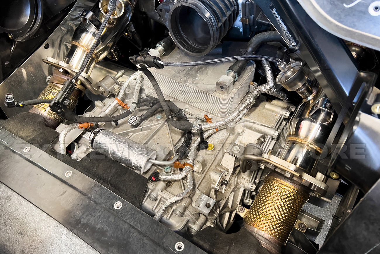 2020-Present Chevrolet Corvette C8 Base Long Tube Header & Down Pipe