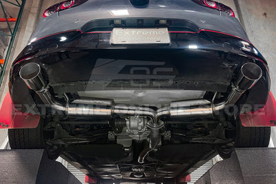 2019-Present Mazda 3 Hatchback Axle Back Dual Tips Muffler Exhaust