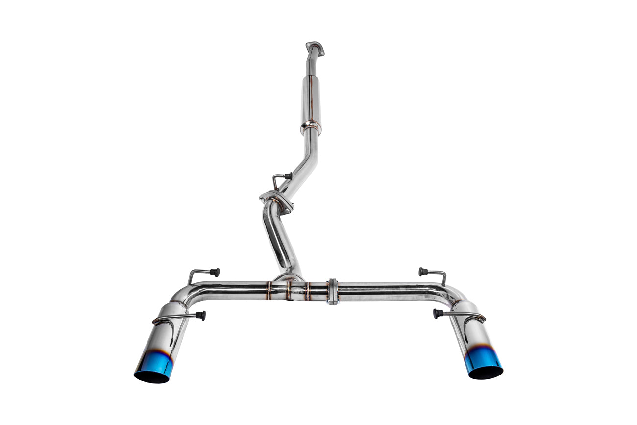 2022-Present Toyota GR86 Subaru BRZ BOSO Style Muffler Delete Burnt Tip Cat Back Exhaust