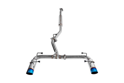 2022-Present Toyota GR86 Subaru BRZ BOSO Style Muffler Delete Burnt Tip Cat Back Exhaust
