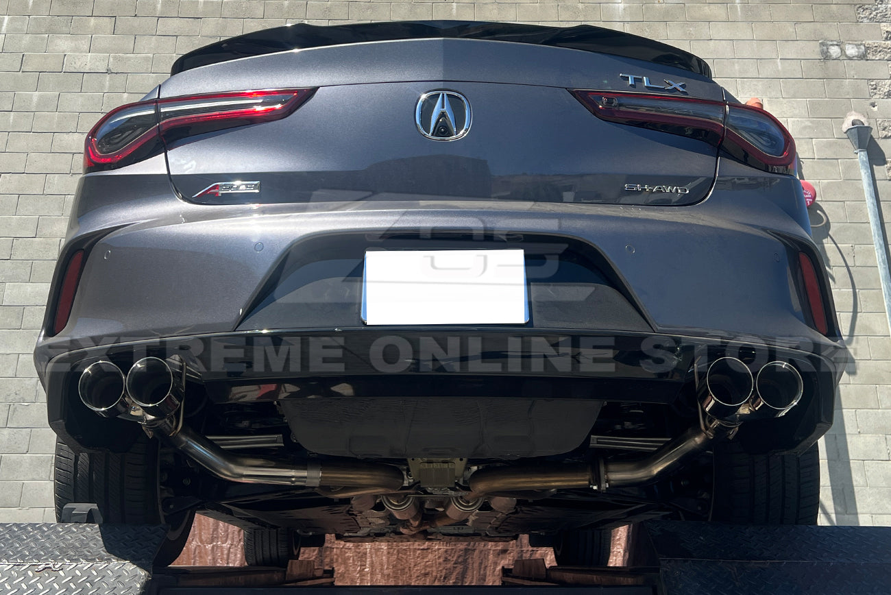 Tlx Aspec Rear 2021-Present Acura TLX Muffler Delete Axle Back Quad Tips Exhaust – EOS ...