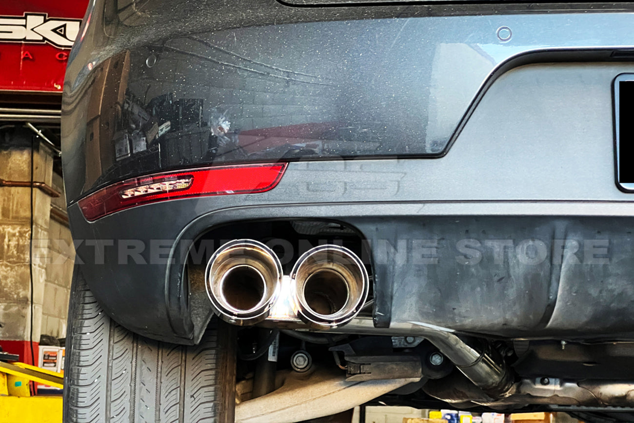 2014-2021 Porsche Macan Muffler Axle Back Quad Tips Exhaust