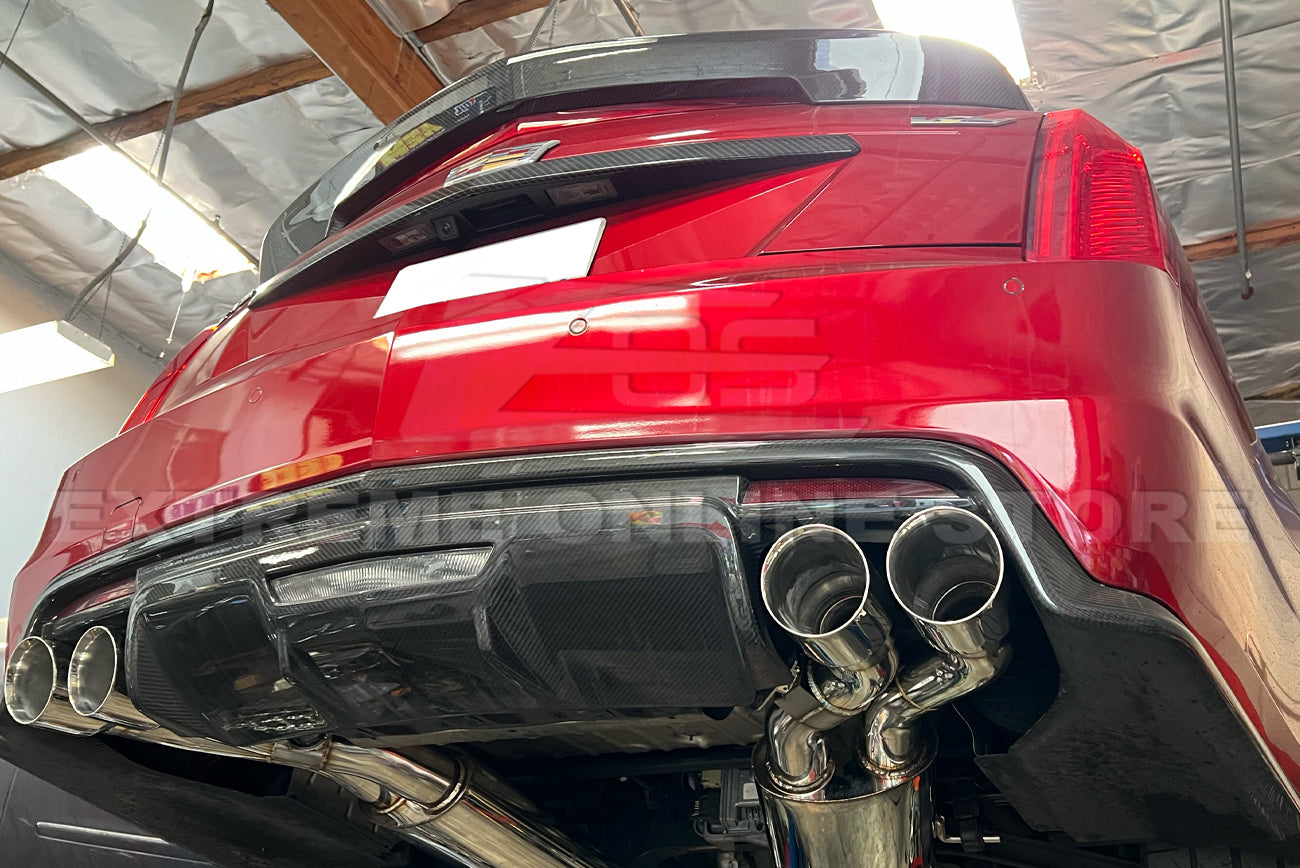 2016-2019 Cadillac CTS-V Muffler Axle Back Quad Tips