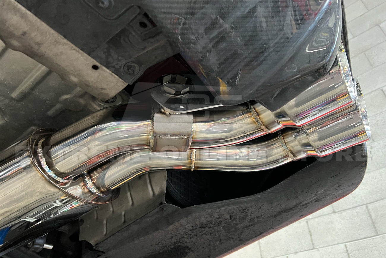 2016-2019 Cadillac CTS-V Muffler Axle Back Quad Tips