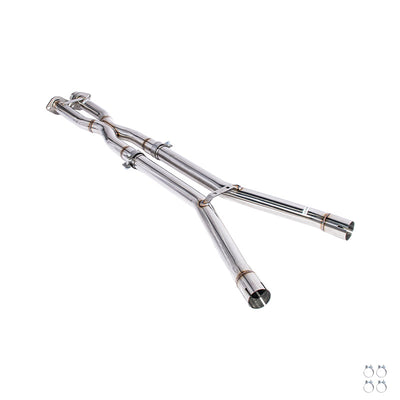 2005-2008 Chevrolet Corvette C6 6.0L 6.2L 2.5" X-Pipe