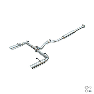 2022-Present Toyota GR86 Subaru BRZ BOSO Style Muffler Delete Cat Back Exhaust
