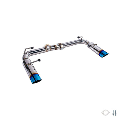 2022-Present Toyota GR86 Subaru BRZ BOSO Style Muffler Delete Burnt Tip Axle Back Exhaust