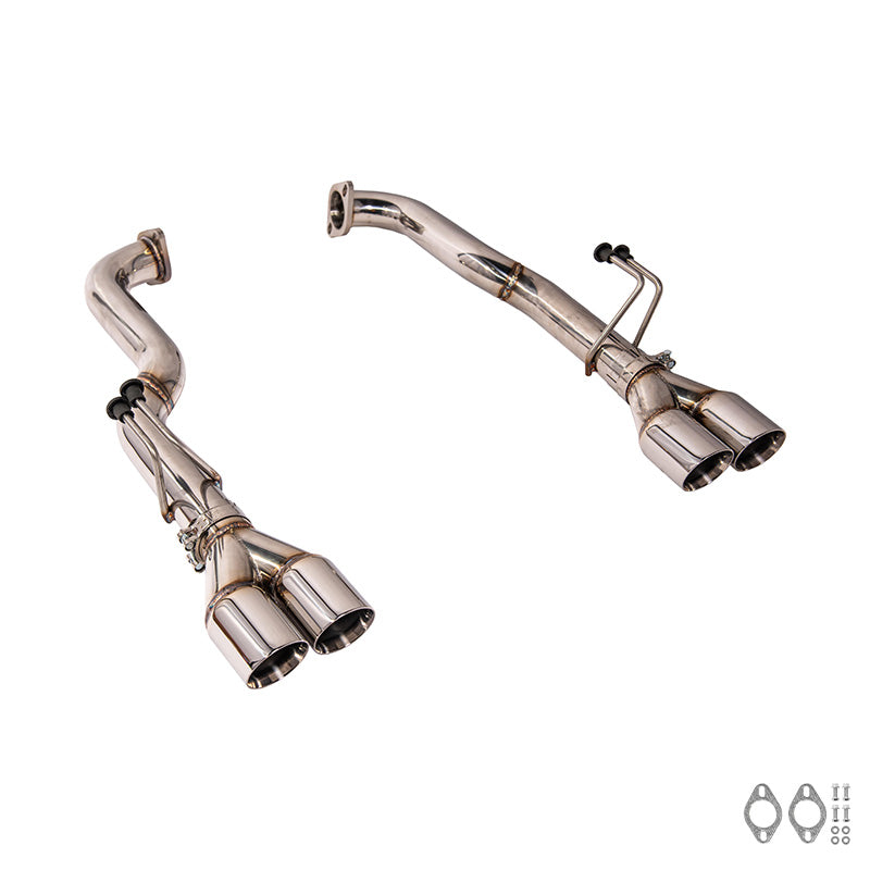 2008-2009 Pontiac G8 T-304 Muffler Delete Quad Tips Axle Back Exhaust