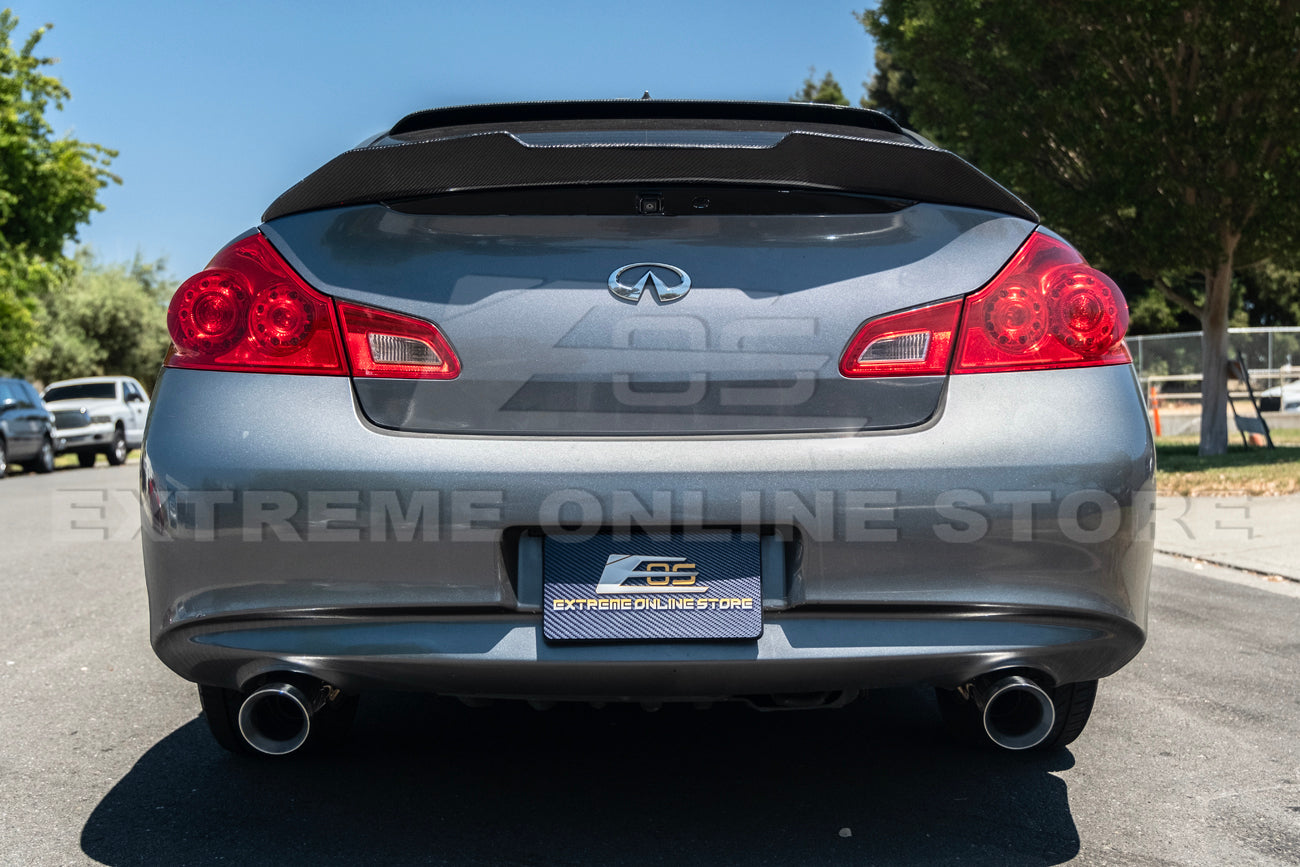 2007-2014 Infiniti G35 G37 Sedan Muffler Delete Axle Back Dual Burnt Tips Exhaust