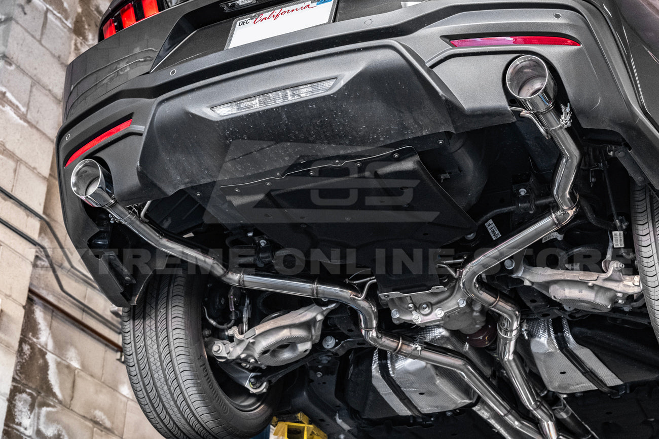 2024-Present Ford Mustang GT Straight Through Cat Back Dual Tips Exhaust