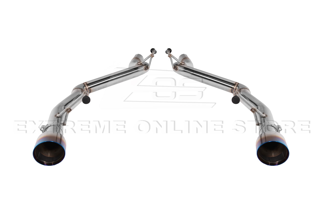 2024-Present Ford Mustang GT Muffler Delete Axle Back Dual Burnt Tips Exhaust