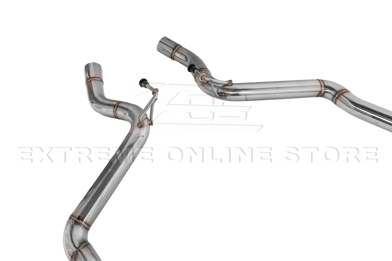 2024-Present Ford Mustang GT Muffler Delete Axle Back Dual Burnt Tips Exhaust