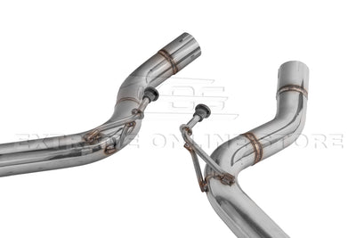 2024-Present Ford Mustang GT Muffler Delete Axle Back Dual Burnt Tips Exhaust