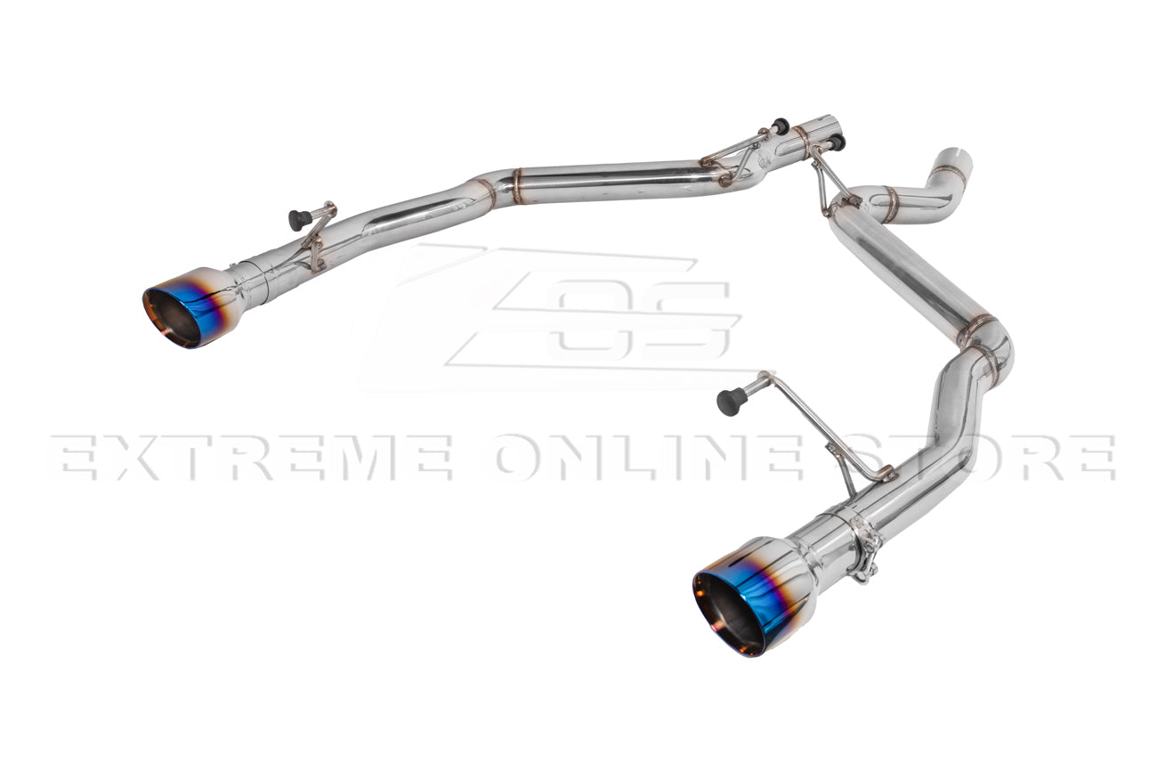 2024-Present Ford Mustang GT Muffler Delete Axle Back Dual Burnt Tips Exhaust