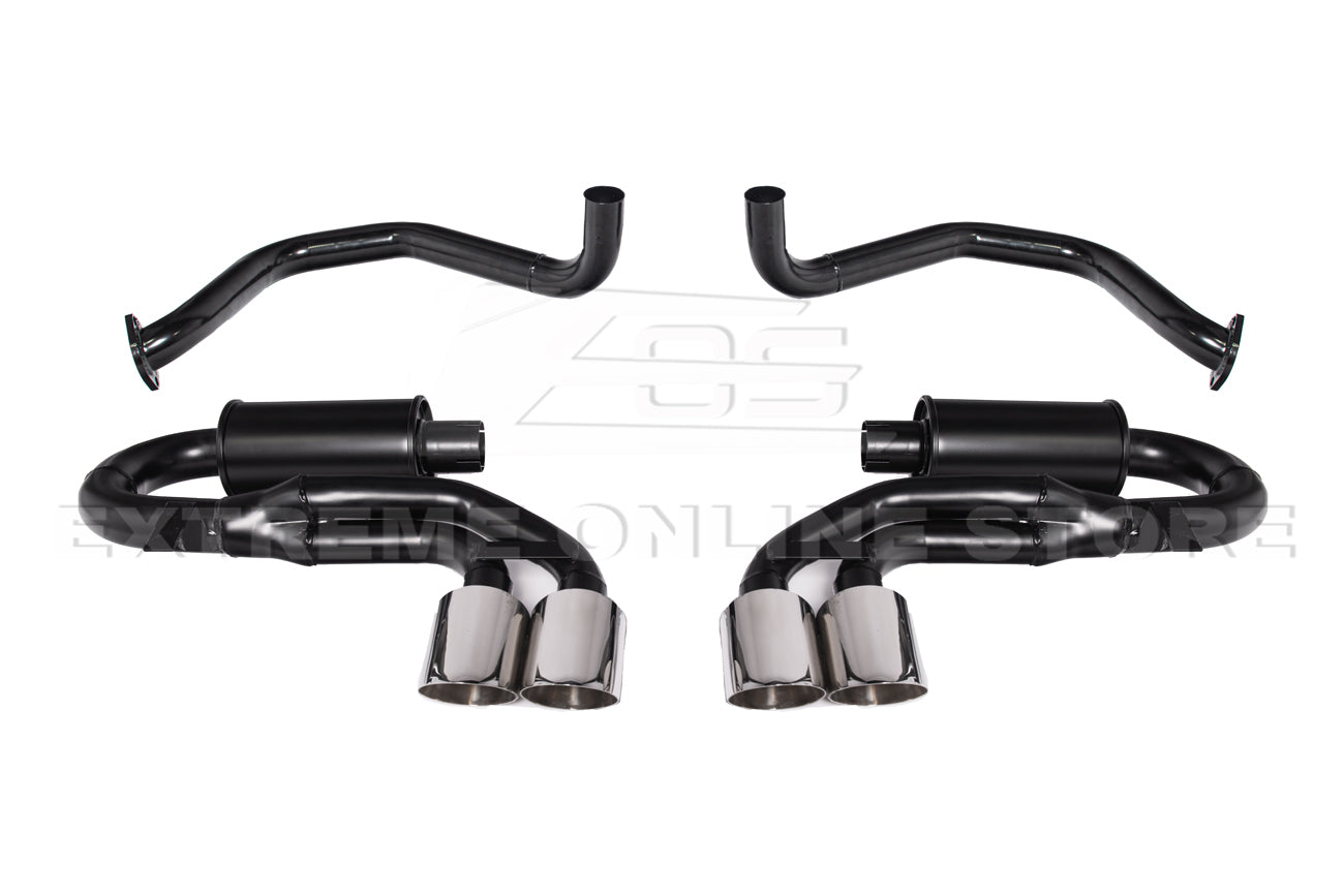 1997-2004 Chevrolet Corvette C5 Muffler Axle Back Quad Tips Exhaust