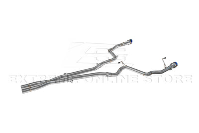 2024-Present Ford Mustang GT Straight Cat Back Dual Burnt Tips Exhaust