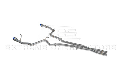 2024-Present Ford Mustang GT Straight Cat Back Dual Burnt Tips Exhaust