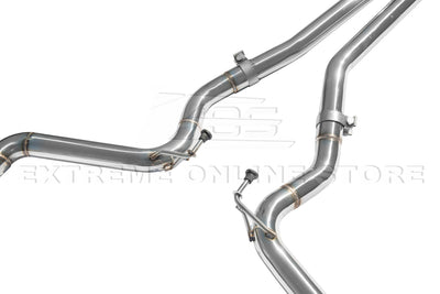 2024-Present Ford Mustang GT Straight Cat Back Dual Burnt Tips Exhaust