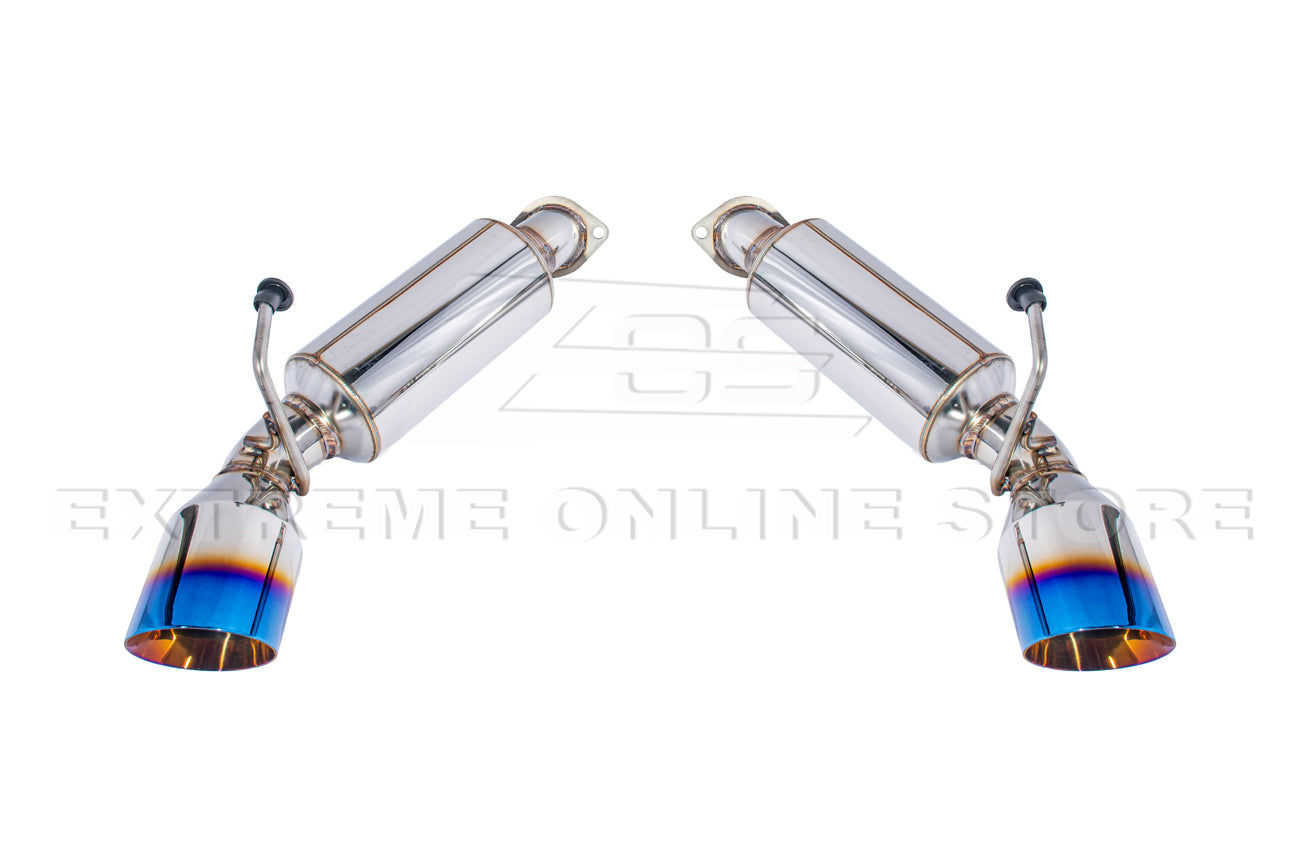 2014-2016 Infiniti Q60 Muffler Axle Back Burnt Tips Exhaust