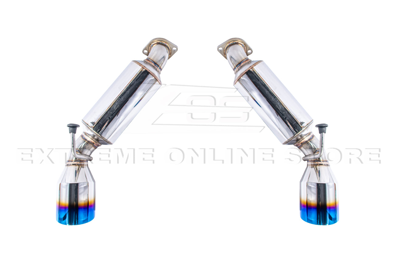 2009-2021 Nissan 370Z Muffler Axle Back Burnt Tips Exhaust