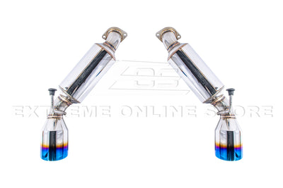 2009-2021 Nissan 370Z Muffler Axle Back Burnt Tips Exhaust