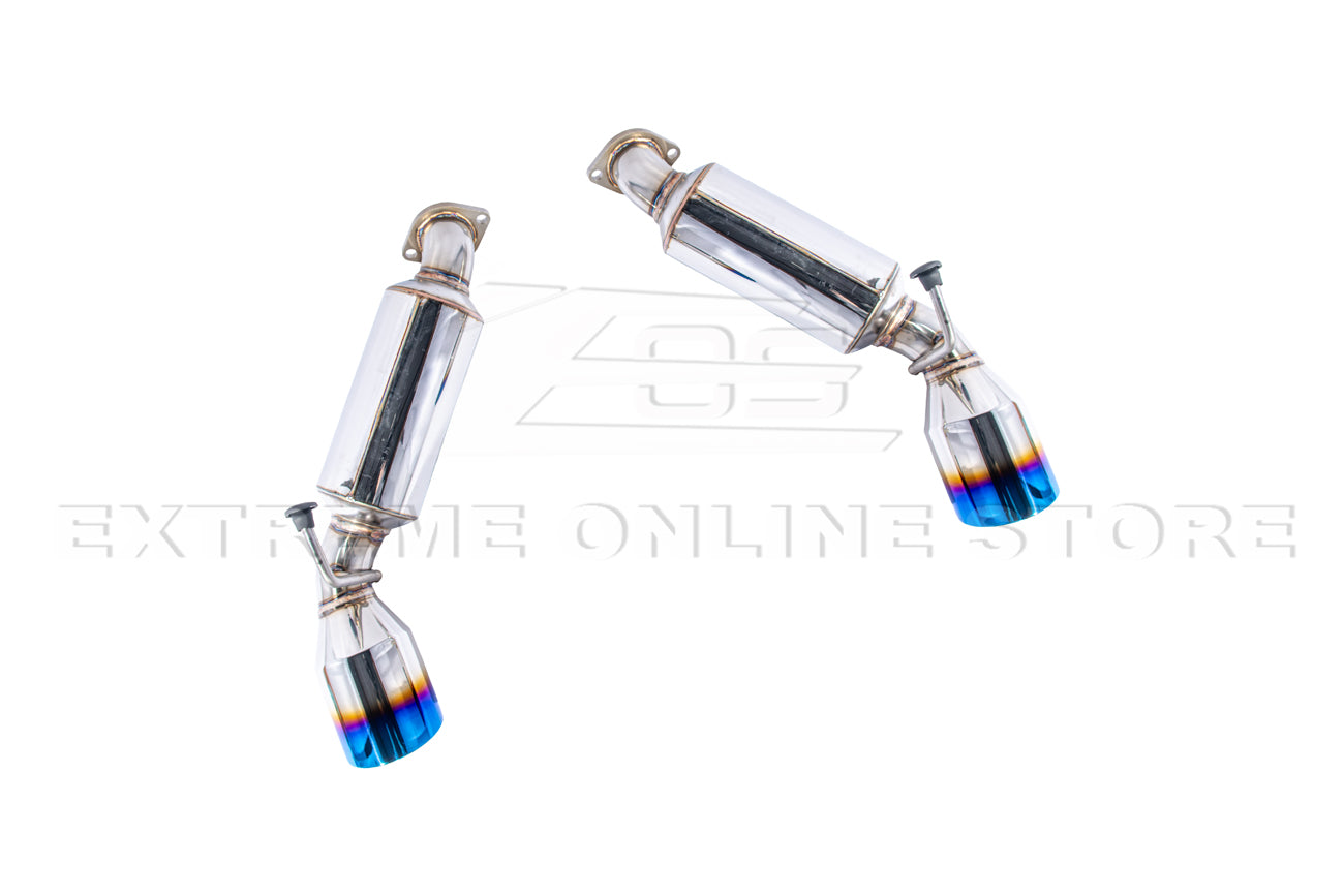 2009-2021 Nissan 370Z Muffler Axle Back Burnt Tips Exhaust