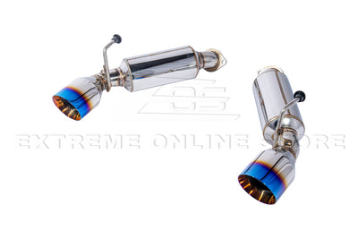 2014-2016 Infiniti Q60 Muffler Axle Back Burnt Tips Exhaust