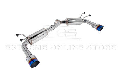 2019-Present Mazda 3 Hatchback Axle Back Dual Burnt Tips Muffler Exhaust