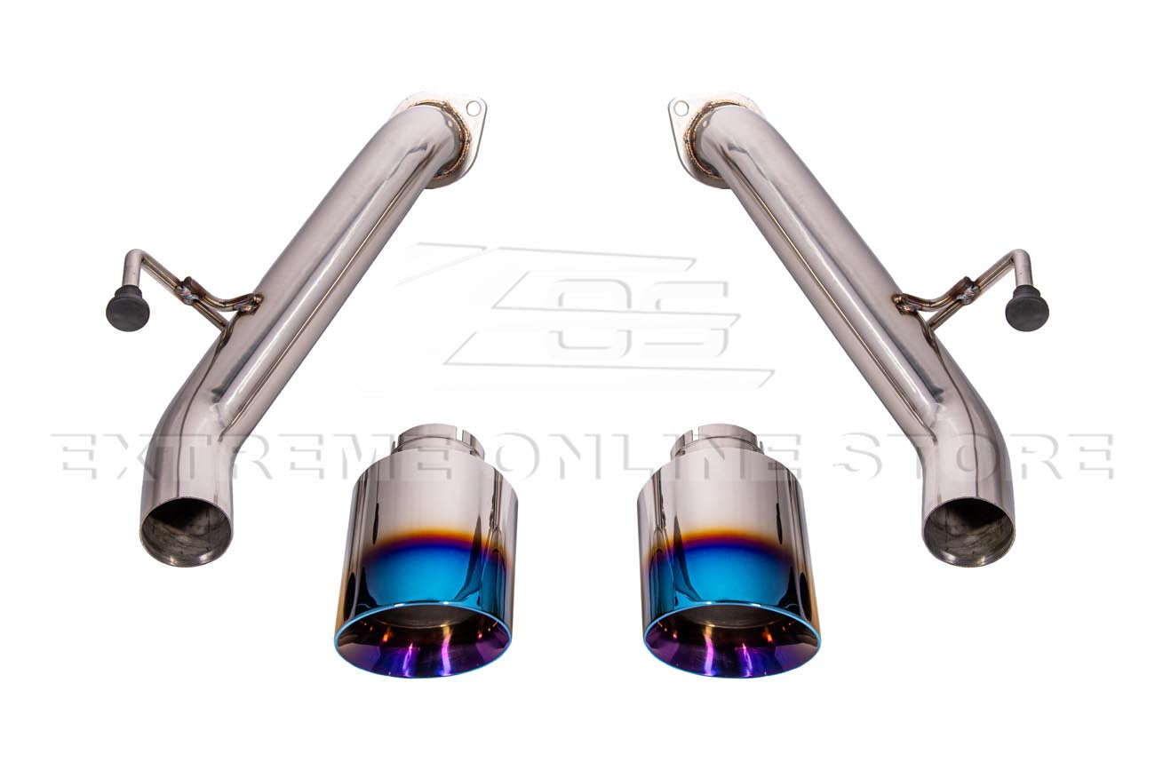 2023-Present Nissan 400Z RZ34 Muffler Delete Axle Back Dual Burnt Tips Exhaust