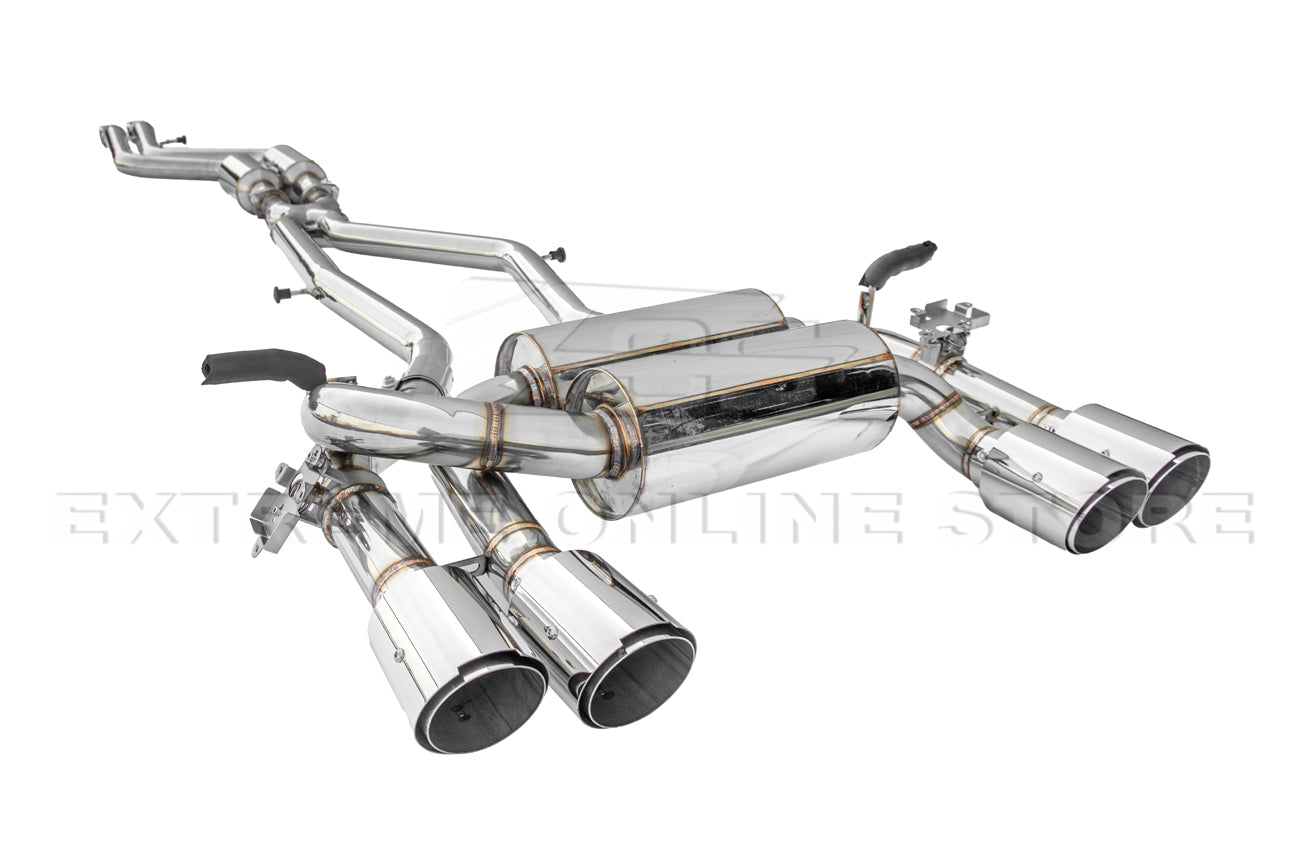 2014-2019 BMW M3 M4 Muffler Axle Back W/ Resonated Mid Pipe Cat Back Exhaust