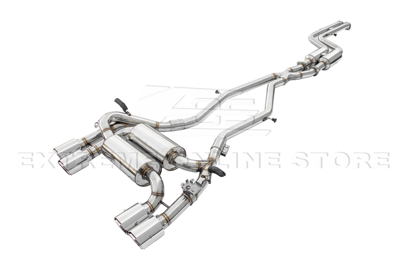 2014-2019 BMW M3 M4 Muffler Axle Back W/ Resonated Mid Pipe Cat Back Exhaust