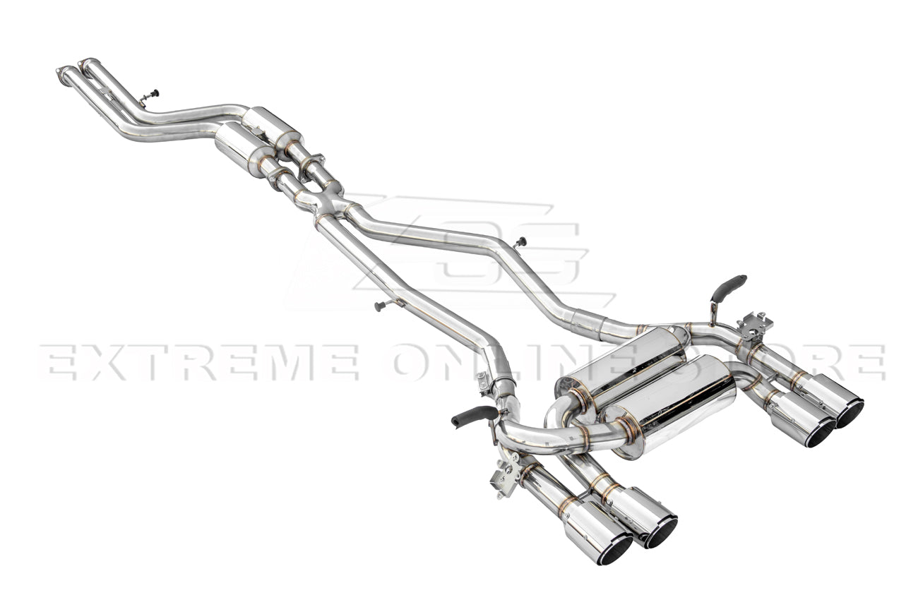 2014-2019 BMW M3 M4 Muffler Axle Back W/ Resonated Mid Pipe Cat Back Exhaust