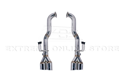 2008-2009 Pontiac G8 T-304 Muffler Delete Quad Tips Axle Back Exhaust