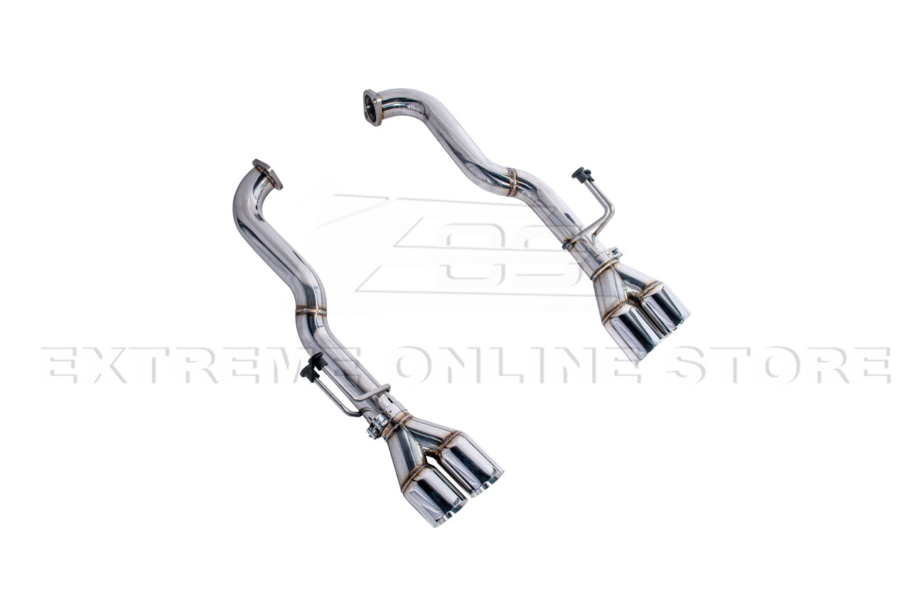 2008-2009 Pontiac G8 T-304 Muffler Delete Quad Tips Axle Back Exhaust